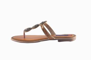 Women Synthetic grey toe separator Sandals 3