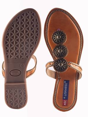 Women Synthetic grey toe separator Sandals 5