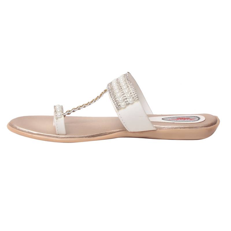 Women Synthetic Peach sandal