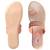 Women Synthetic Peach sandal