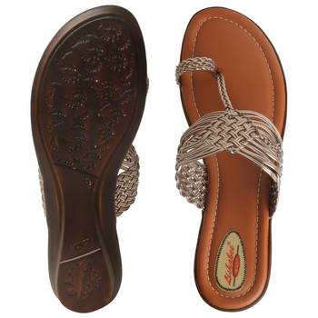 Women Synthetic Grey sandal 5