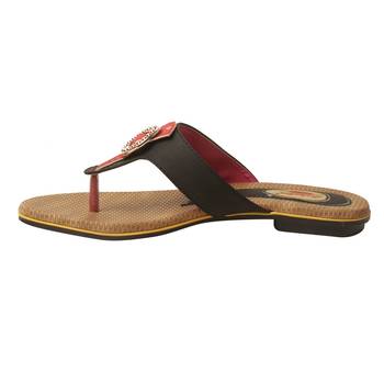 Women Synthetic Black sandal 3