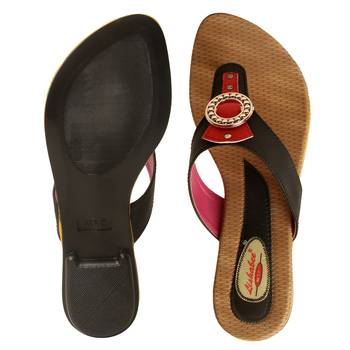 Women Synthetic Black sandal 5