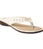 Women Synthetic White sandal