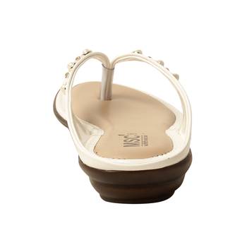 Women Synthetic White sandal 4