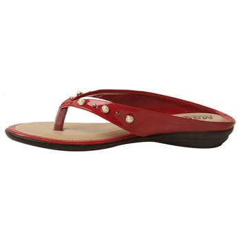 Women Synthetic Red sandal 3