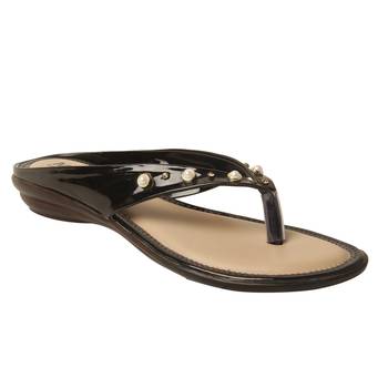 Women Synthetic Black sandal 1