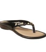 Women Synthetic Black sandal