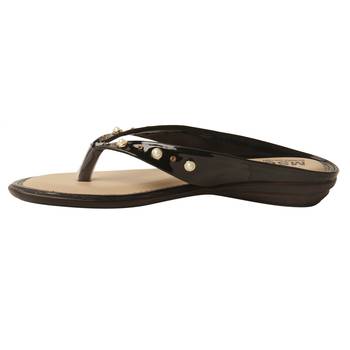 Women Synthetic Black sandal 3