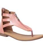 women Synthetic Pink sandal