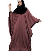 Justkartit Daily Wear Salmon Color Nida Abaya With Lace Work And Dupatta