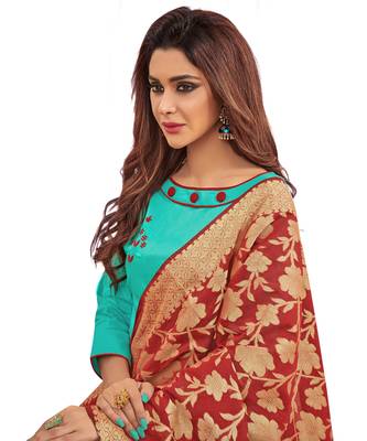 Sea-Green Embroidered Cotton Salwar 2