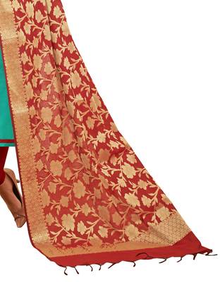 Sea-Green Embroidered Cotton Salwar 4