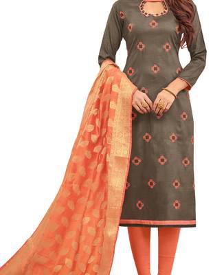 Grey Embroidered Cotton Salwar 3