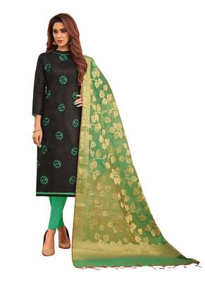 Black Embroidered Cotton Salwar 1