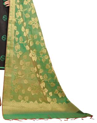 Black Embroidered Cotton Salwar 4