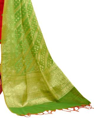 Red Embroidered Cotton Salwar 4