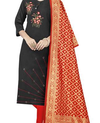 Black Embroidered Cotton Salwar 3