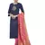 Blue Embroidered Cotton Salwar