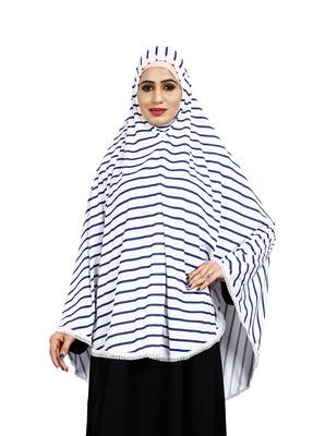 Justkartit Women Stitched Viscose Lycra Chaderi Hijab With Lace Work 1