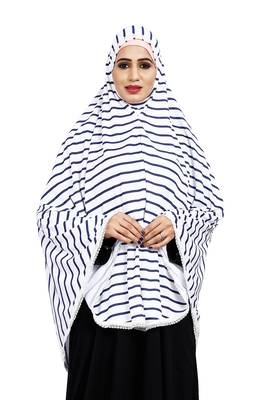 Justkartit Women Stitched Viscose Lycra Chaderi Hijab With Lace Work 3