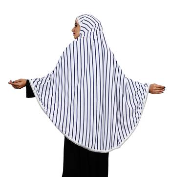 Justkartit Women Stitched Viscose Lycra Chaderi Hijab With Lace Work 5