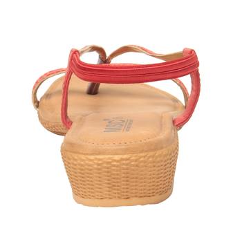 Women Red Synthetic Sandal 4