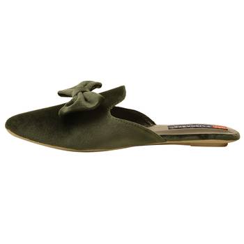 Women Green Synthetic Flats 3