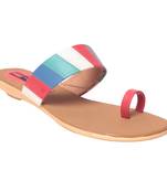 Women Synthetic Red Sandal