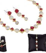 Red necklace-sets