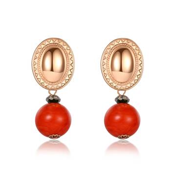 Orange earrings 1