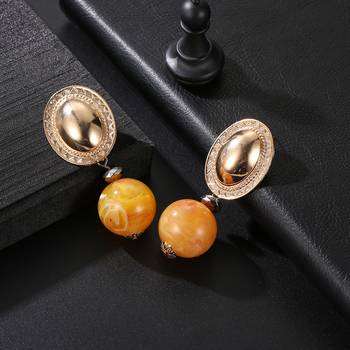 Yellow earrings 2