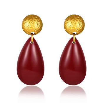Red earrings 1