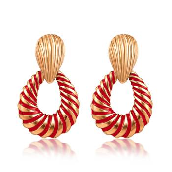 Red earrings 1