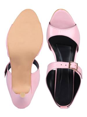 patent leather Stylish pink Stilettos Heels For Women 4