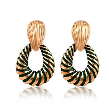 Green earrings 1