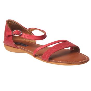 Women Synthetic Red Sandal 1