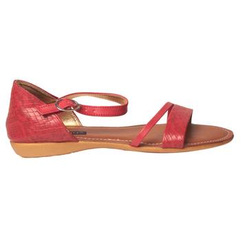 Women Synthetic Red Sandal 2