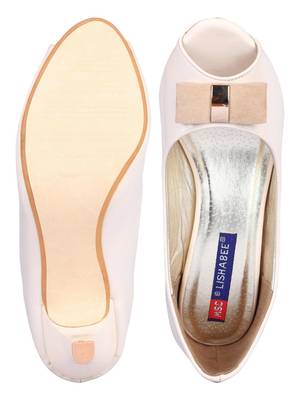 Synthetic Stylish Fancy nude heel Sandal For Women 4
