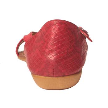 Women Synthetic Red Sandal 4