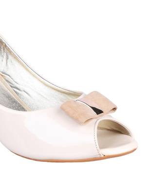 Synthetic Stylish Fancy nude heel Sandal For Women 5