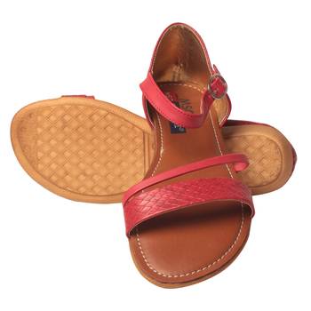 Women Synthetic Red Sandal 5