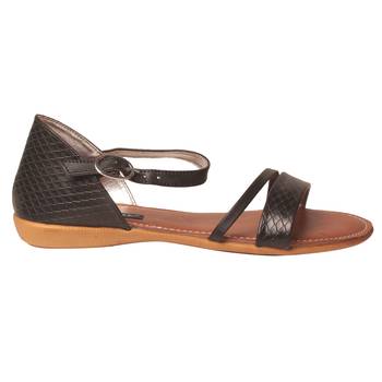 Women Synthetic Black Sandal 2