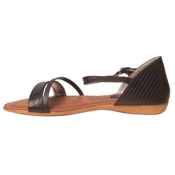 Women Synthetic Black Sandal 3