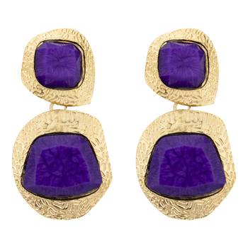 Purple earrings 1