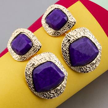 Purple earrings 2