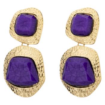 Purple earrings 4