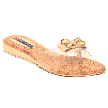 women Synthetic Beige Flats 1