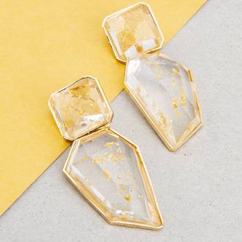 Gold earrings 2