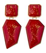 Red earrings